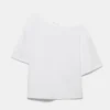 Ασύμμετρο T-shirt με κοντά μανίκια σε σορτς μήκος Ασύμμετρο T-shirt με κοντά μανίκια σε σορτς μήκος