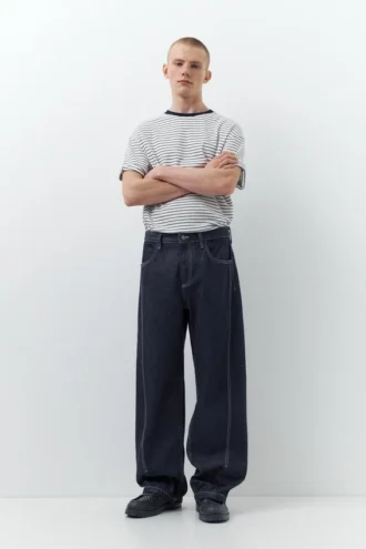 Baggy τζιν με ραφές
