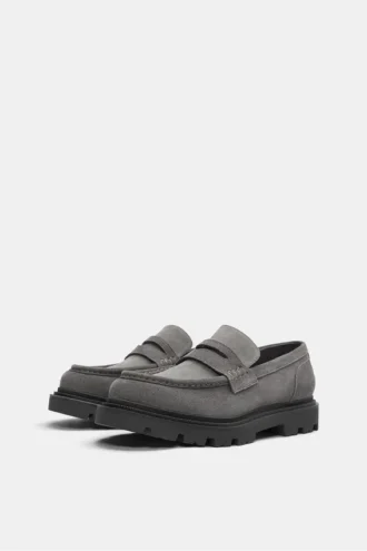 Χοντρά δερμάτινα loafers