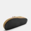 Δερμάτινα σανδάλια με κορδόνια σε στυλ faux shearling