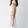 Φαρδιά φούστα μίντι με πάνελ Φαρδιά φούστα μίντι με πάνελ