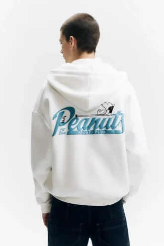 Φούτερ με κουκούλα και φερμουάρ Peanuts