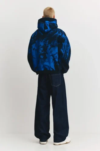Φούτερ με κουκούλα Stranger Things με τυπώματα tie-dye