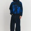 Φούτερ με κουκούλα Stranger Things με τυπώματα tie-dye