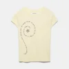 Κίτρινο T-shirt με τρουκς Κίτρινο T-shirt με τρουκς