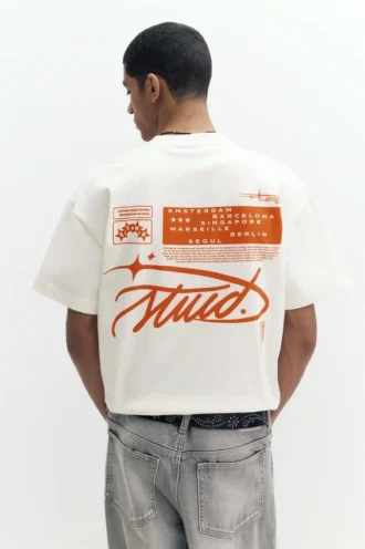 Λευκό T-shirt STWD