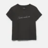 Μαύρο T-shirt με στρας Μαύρο T-shirt με στρας