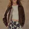 Μπουφάν Bomber 100% δέρμα