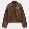 Μπουφάν Bomber 100% δέρμα