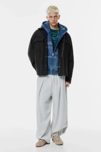 Πανωφόρι από μαλλί με τσέπες