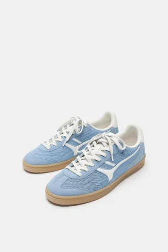 Παπούτσια Sneakers ρετρό με υφή