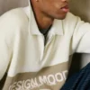 Πλεκτό Polo shirt με μακριά μανίκια και λεπτομέρεια με κείμενο Πλεκτό Polo shirt με μακριά μανίκια και λεπτομέρεια με κείμενο