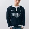 Πλεκτό Polo shirt ποδοσφαίρου με γραφικά Πλεκτό Polo shirt ποδοσφαίρου με γραφικά