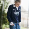Πλεκτό Polo shirt ποδοσφαίρου με γραφικά Πλεκτό Polo shirt ποδοσφαίρου με γραφικά