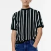 Πλεκτό T-shirt με πάνελ Πλεκτό T-shirt με πάνελ