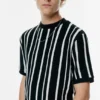 Πλεκτό T-shirt με πάνελ Πλεκτό T-shirt με πάνελ