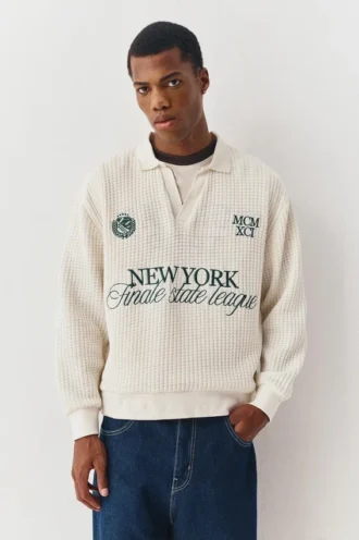 Polo shirt με κεντημένο σχέδιο «New York»