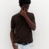 Polo shirt με κοντά μανίκια από πλεκτό ύφασμα