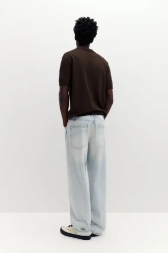 Polo shirt με κοντά μανίκια από πλεκτό ύφασμα