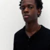 Polo shirt με κοντά μανίκια από πλεκτό ύφασμα