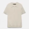 Polo shirt με κοντά μανίκια από πλεκτό ύφασμα