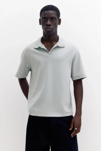 Polo shirt με κοντά μανίκια από ύφασμα Interlock