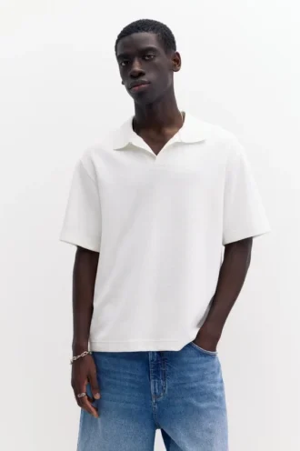 Polo shirt με κοντά μανίκια από ύφασμα Interlock