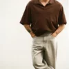 Polo shirt με κοντό μανίκι και υφή