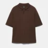 Polo shirt με κοντό μανίκι και υφή
