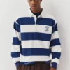 Polo shirt με ρίγες και κεντημένο μοτίβο ποδηλάτη