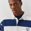 Polo shirt με ρίγες και κεντημένο μοτίβο ποδηλάτη