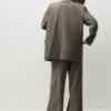 Ριγέ Μπλέιζερ με διπλό κούμπωμα