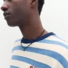 Ριγέ πλεκτό T-shirt Ριγέ πλεκτό T-shirt