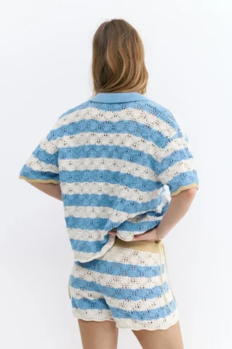 Ριγέ Polo shirts από κροσέ