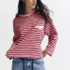 Ριγές T-shirts με αστέρια και σλόγκαν Ριγές T-shirts με αστέρια και σλόγκαν