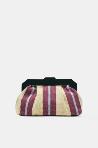 Ριγή τσάντα clutch