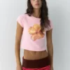 Ροζ πουκάμισο με floral σχέδιο Ροζ πουκάμισο με floral σχέδιο