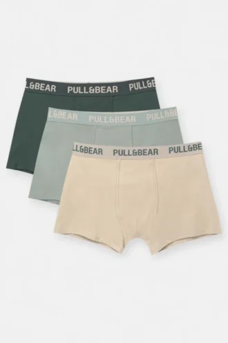 Συσκευασία 3 μποξεράκια με λογότυπο Pull&Bear Συσκευασία 3 μποξεράκια με λογότυπο Pull&Bear