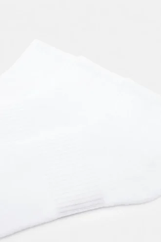 Συσκευασία με 3 ζεύγη λευκών κάλτσων μέχρι τον αστράγαλο