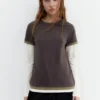 T-shirt με διπλά μανίκια T-shirt με διπλά μανίκια