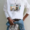 T-shirt με γραφικό λεωφορείου T-shirt με γραφικό λεωφορείου