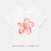 T-shirt με γραφικό λουλουδιού T-shirt με γραφικό λουλουδιού