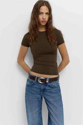 T-shirt με κοντά μανίκια από πολυαμίδιο
