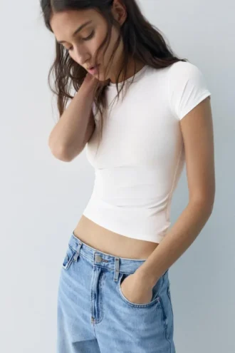 T-shirt με κοντά μανίκια από πολυαμίδιο