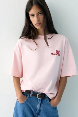 T-shirt με κοντά μανίκια και σχέδιο