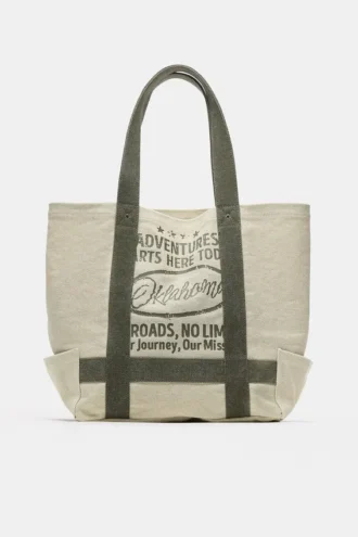Τσάντα Tote από καμβά