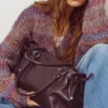 Τσάντα Tote με φιόγκο