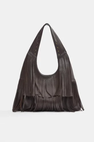 Τσάντα tote με κρόσσια