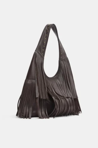 Τσάντα tote με κρόσσια