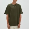 Βασικό βαμβακερό T-shirt με κοντά μανίκια Βασικό βαμβακερό T-shirt με κοντά μανίκια